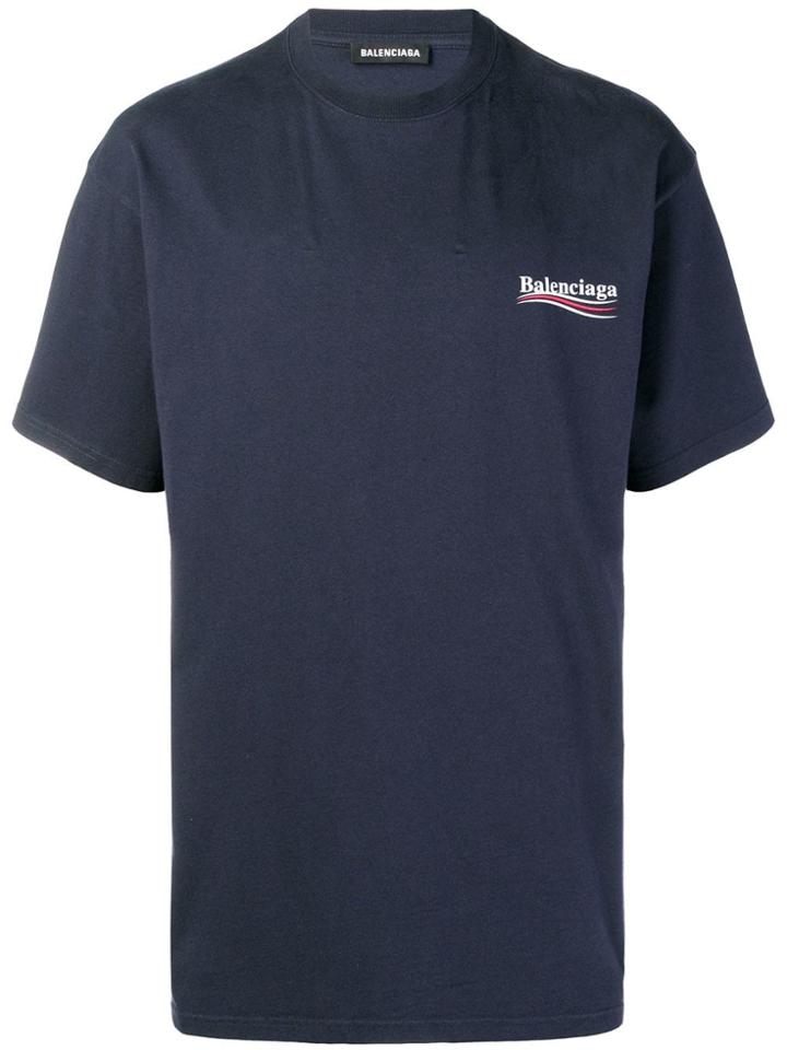 Balenciaga Political Camp Vintage Jersey - Blue