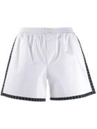 Dolce & Gabbana Underwear Poplin Elasticated Mini Shorts - White