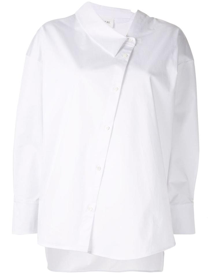 Portspure Off Centre Fastening Shirt - White