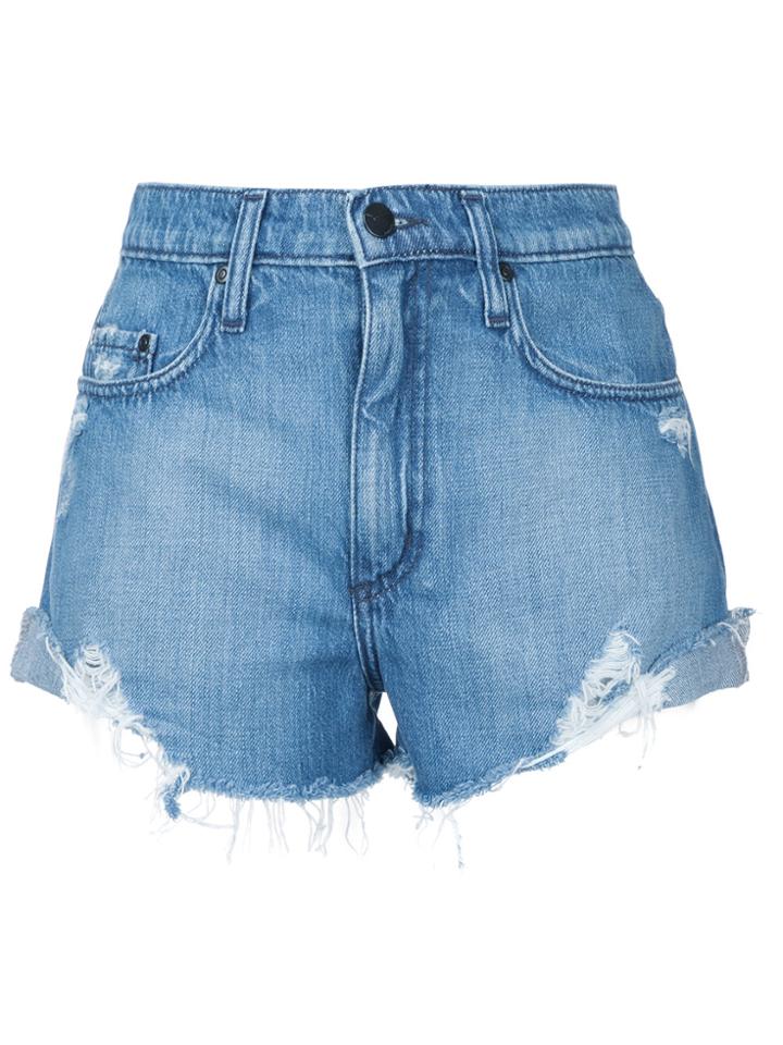 Nobody Denim Skyline Short Fray Liberated - Blue