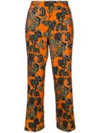 Dolce & Gabbana Runway Jacquard Trousers - Yellow & Orange
