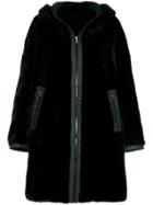 Fendi Vintage Faux Fur Coat - Black