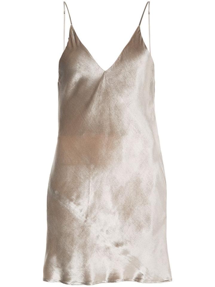 Fleur Du Mal Velvet Mini Slip - Neutrals