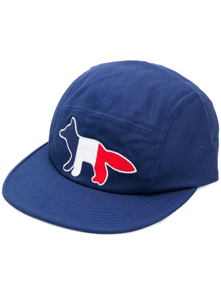 Maison Kitsuné Appliqué Cap - Blue