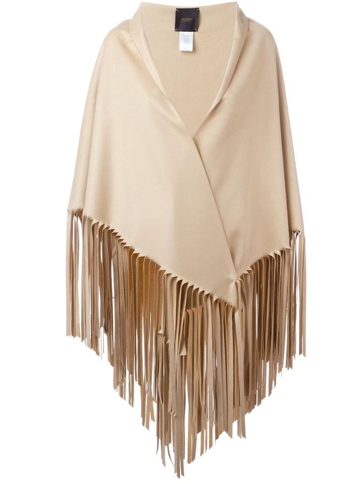 Agnona Fringed Cape