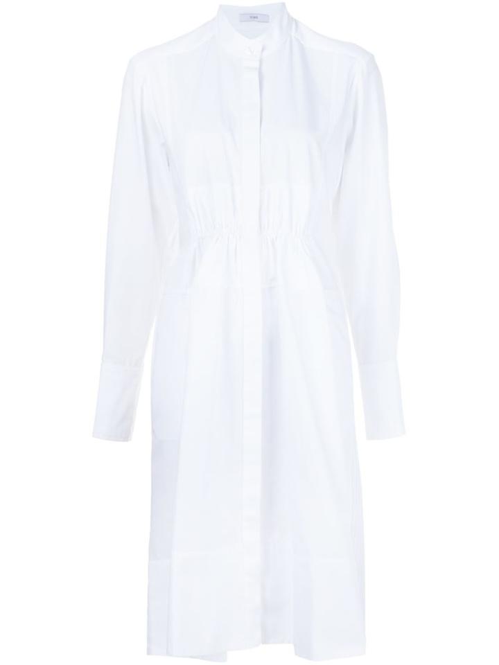 Tome Midi Shirt Dress, Women's, Size: Xs, White, Cotton