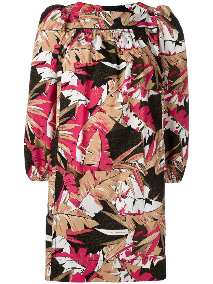 Marc Jacobs Contrast Print Shift Dress, Women's, Size: 2, Cotton/spandex/elastane