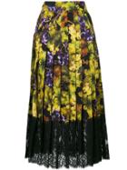 Dolce & Gabbana Grape And Floral Print Skirt - Yellow