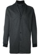 Stephan Schneider Buttoned Jacket, Men's, Size: Iv, Grey, Nylon/wool