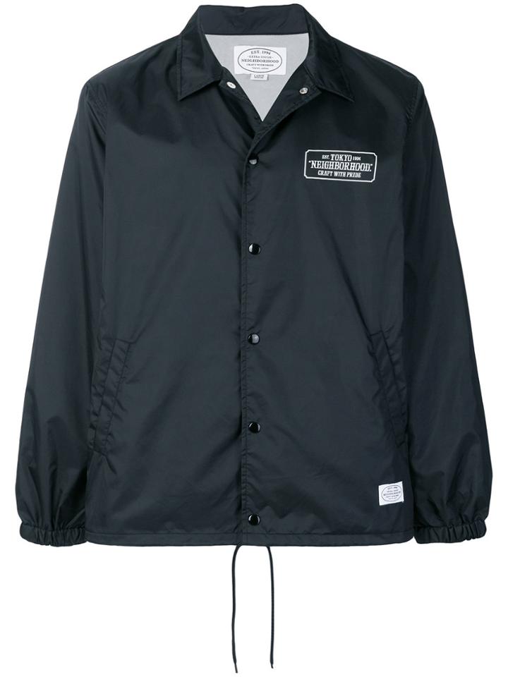 Neighborhood Logo Patch Jacket - Black