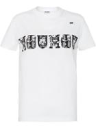 Miu Miu Logo Print T-shirt - White