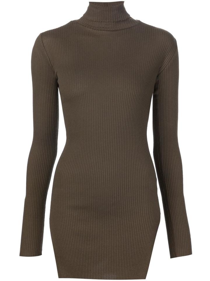 Helmut Lang Elongated Polo Neck Sweater