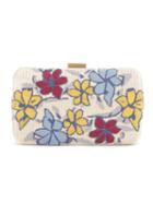 Serpui Floral Embroidered Clutch
