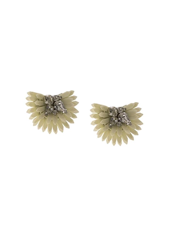 Mignonne Gavigan Floral Earrings - White