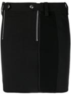 Alexander Wang Ribbed Zipped Skirt - Black