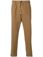 White Sand Tapered Trousers - Brown