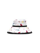 Rykiel Enfant Fruit Print Sun Hat, Girl's, Size: 56 Cm, White