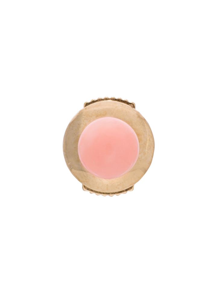 Yvonne Léon 18kt Gold Petit Coral Stud Earring - Metallic