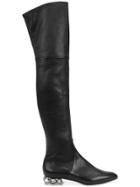 Casadei Embellished Heel Over-the-knee Boots - Black