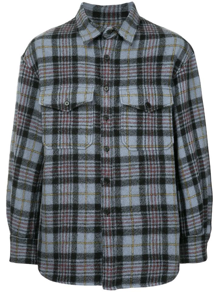 Wooyoungmi Standard Checked Shirt - Blue