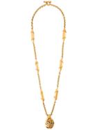 Chanel Vintage Long Pendant Necklace, Women's, Metallic