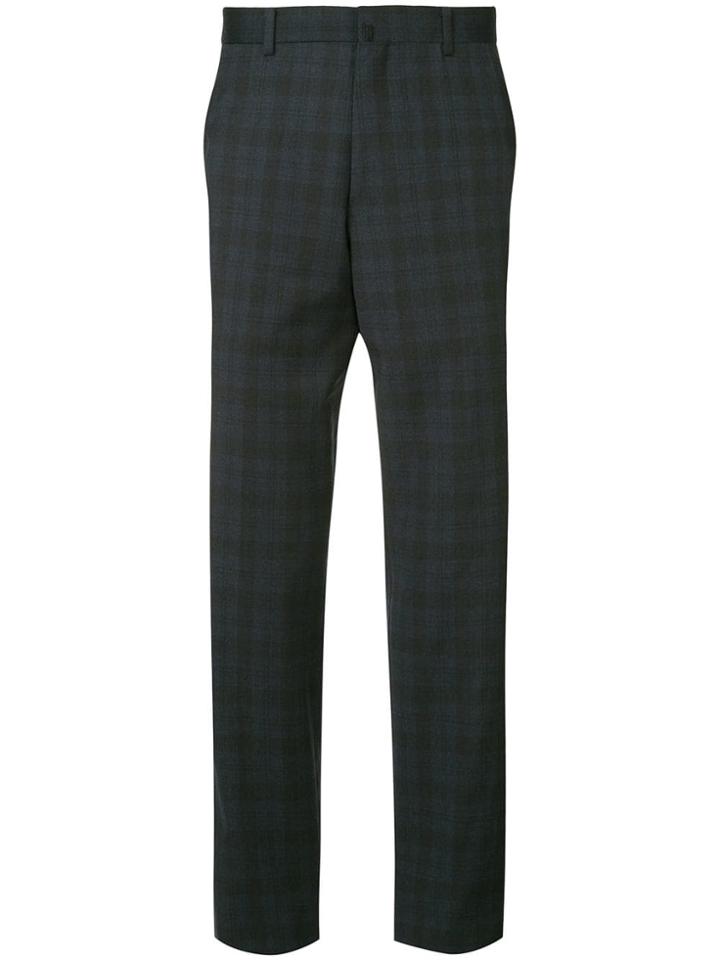 D'urban Checked Slim-fit Trousers - Black