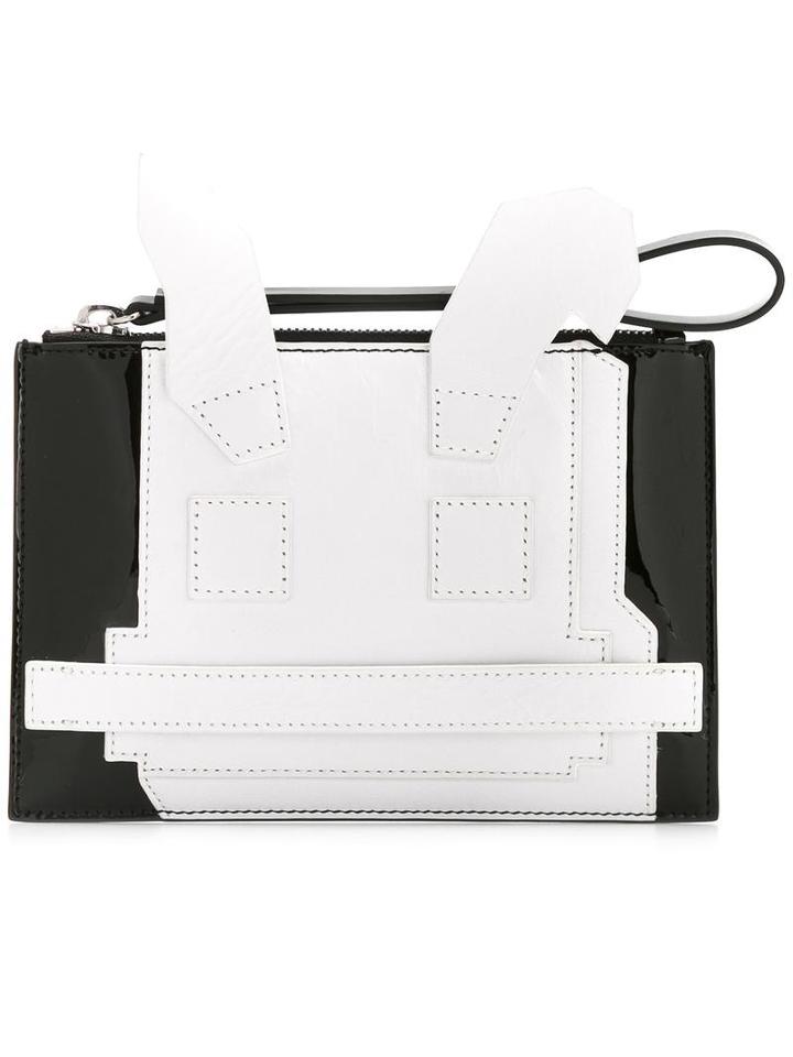 Mcq Alexander Mcqueen - Electro Bunny Clutch - Women - Leather/patent Leather - One Size, Women's, Black, Leather/patent Leather