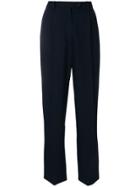 Valentino High-waisted Trousers - Blue