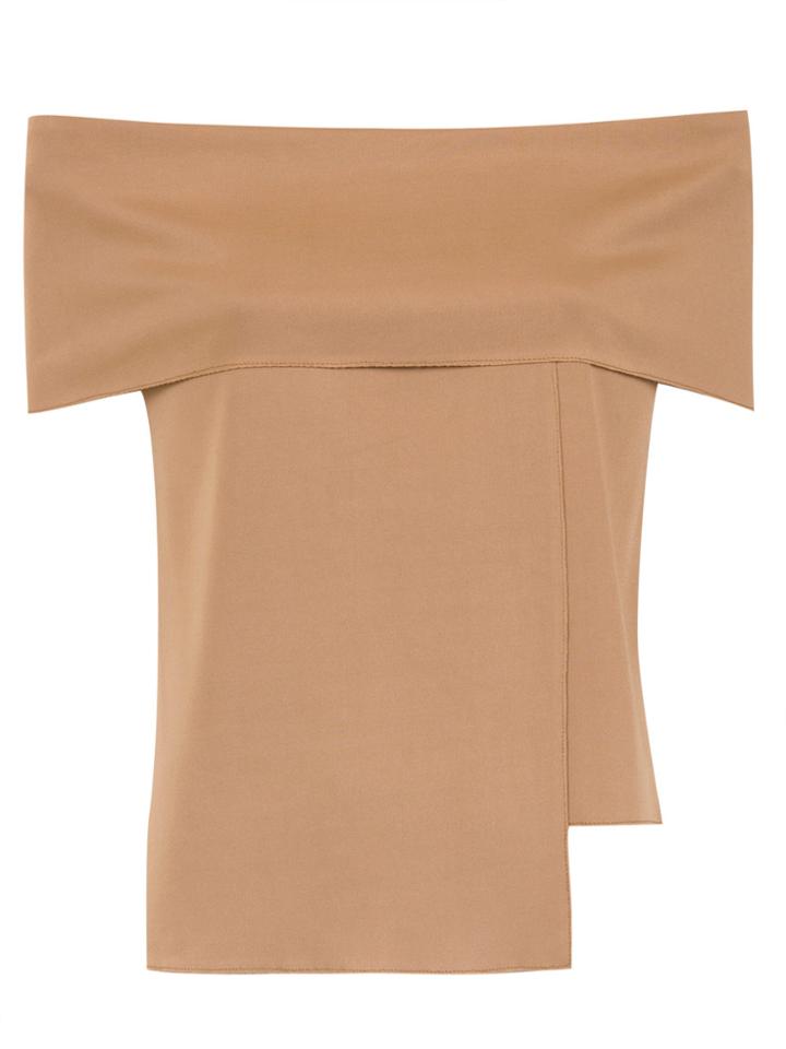 Gloria Coelho Off The Shoulder Blouse - Brown