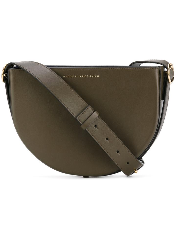 Baby Half Moon Crossbody Bag - Women - Calf Leather/leather - One Size, Green, Calf Leather/leather, Victoria Beckham
