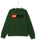 Diesel Kids Branded Sweatshirt - Green