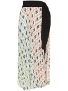 Silvia Tcherassi Blanche Layered Micro Pleat Skirt - Multicoloured