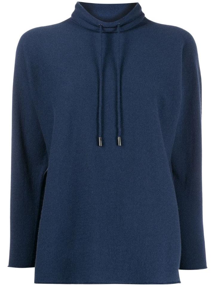 Lamberto Losani Drawstring Jumper - Blue