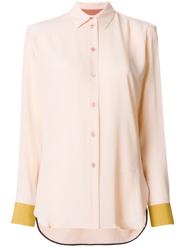 Paul Smith Contrasting Cuff Shirt - Pink & Purple