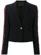 Versace Baroque Applique Cropped Jacket - Black