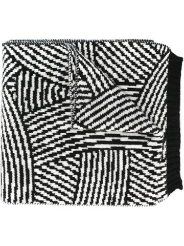 House Of Voltaire Sibling & Jim Lambie Scarf, Adult Unisex, Black, Lambs Wool