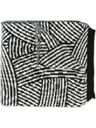 House Of Voltaire Sibling & Jim Lambie Scarf, Adult Unisex, Black, Lambs Wool