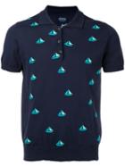 Monsieur Lacenaire - Sailboat Knit Polo - Men - Cotton - L, Blue, Cotton