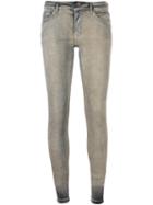 Rick Owens Drkshdw Skinny Jeans, Women's, Size: 25, Grey, Cotton/spandex/elastane/polybutylene Terephthalate (pbt)