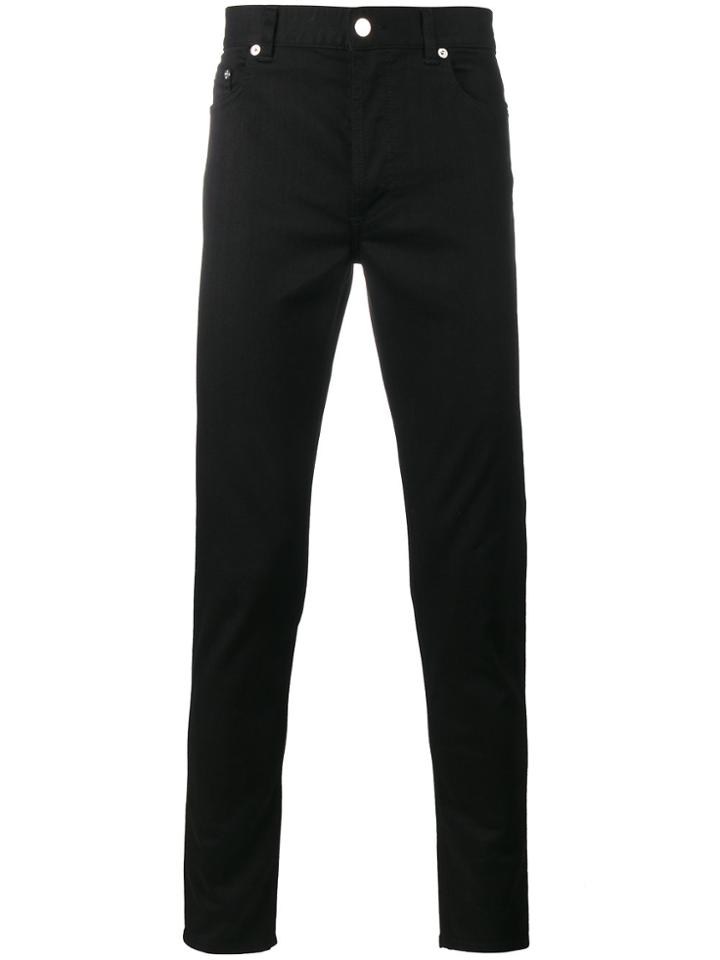Givenchy Star Embroidered Skinny Jeans - Black