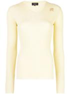 Rochas Ribbed Jumper - Yellow