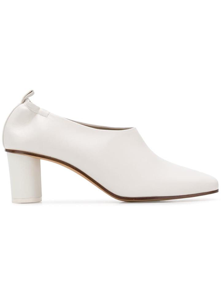 Gray Matters Elasticated Cuff-mules - White
