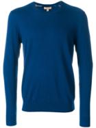 Burberry Crew Neck Jumper - Blue