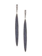John Hardy Classic Chain Sapphire Drop Earrings - Silver