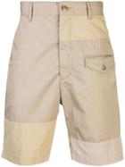 Engineered Garments Panelled Shorts - Brown