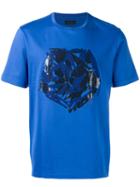 Z Zegna - Print T-shirt - Men - Cotton - Xl, Blue, Cotton
