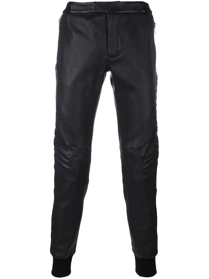 Les Hommes Cuffed Tapered Trousers