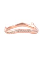 Shaun Leane Cherry Branch Diamond Ring, Women's, Size: 49, Metallic, Rose Gold Plated Sterling Silver/diamond