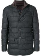 Herno Quilted Blazer With Removable Liner - Grey