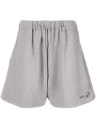 We11done Logo Track Shorts - Grey
